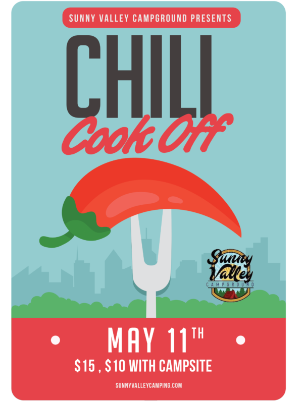 Chili Cook Off Single Day Pass (May 11th 2024) Sunny Valley Camping
